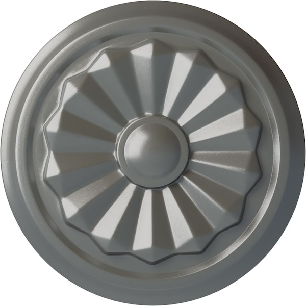 Ekena Millwork Olivia Ceiling Medallion (Fits Canopies up to 2 1/8"), Hand-Painted Silver, 7 7/8"OD x 1 1/8"P CM07OLSLS - main